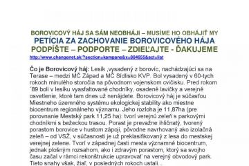 Petícia a petičné zhromaždenie 2016